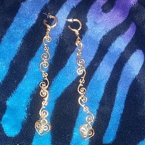 Golden Dangle Earings